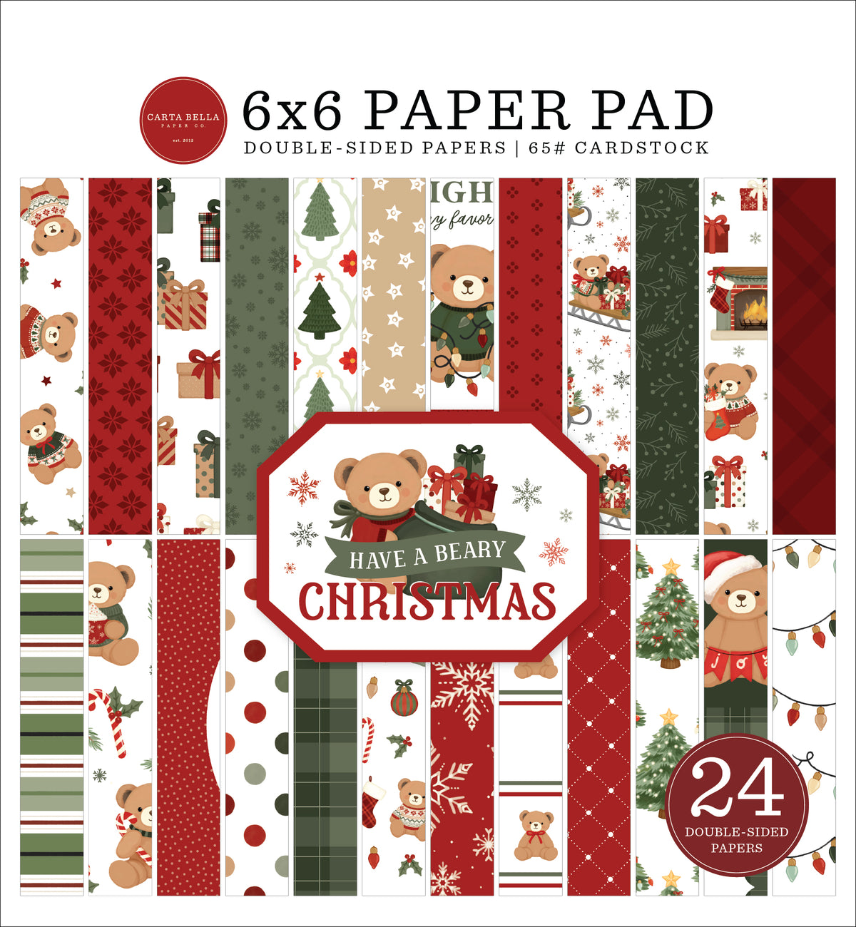 Carta Bella - Have A Beary Christmas 6x6 Paper Pad 518023
