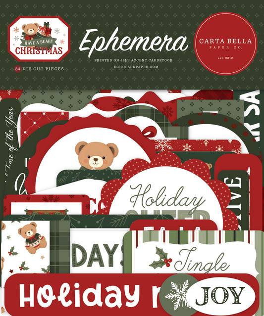 Carta Bella - Have A Beary Christmas Ephemera 518024