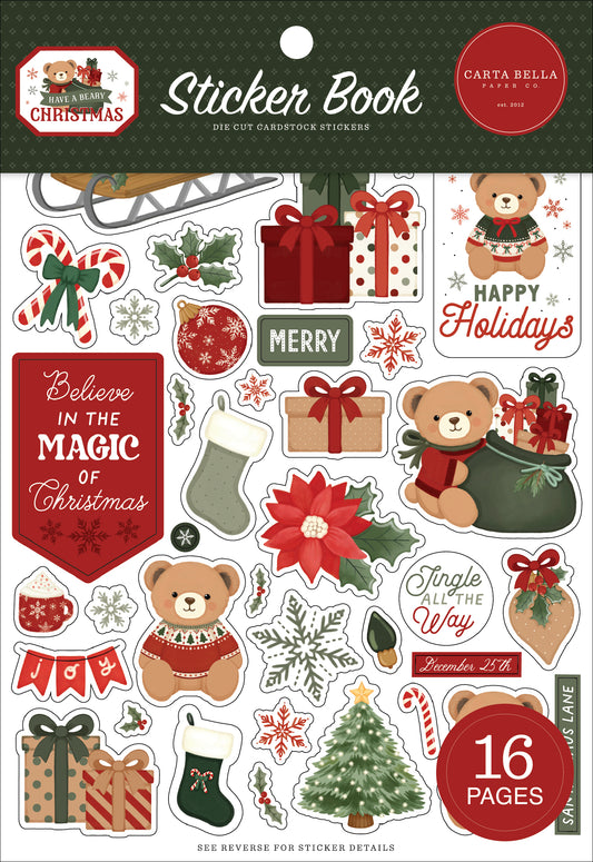 Carta Bella - Have A Beary Christmas Sticker Book 518029