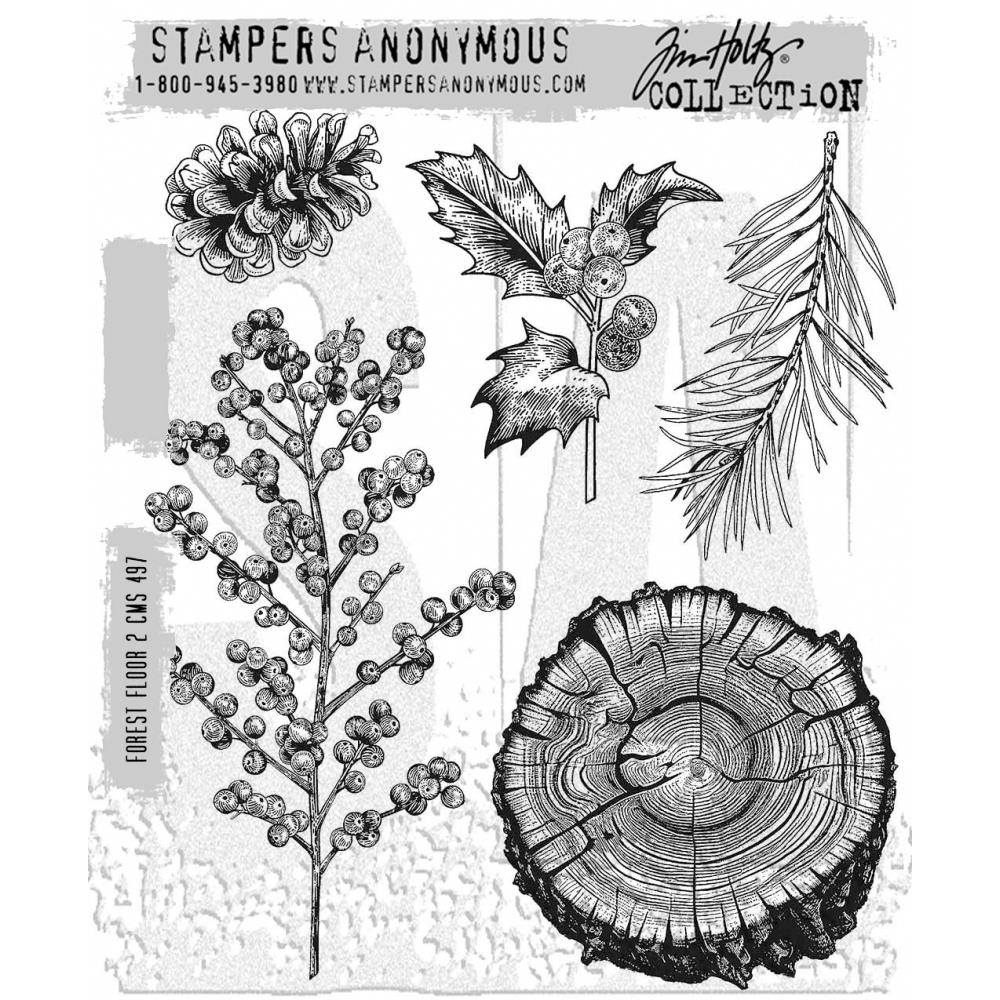 Tim Holtz / Stampers Anonymous -CMS497 Forest Floor 2