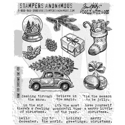 Tim Holtz / Stampers Anonymous -CMS498 Home For Christmas