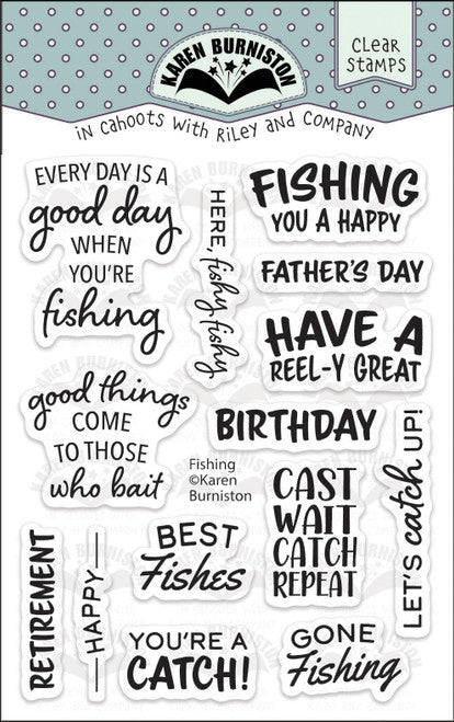 Karen Burniston Stamp Set - Fishing***