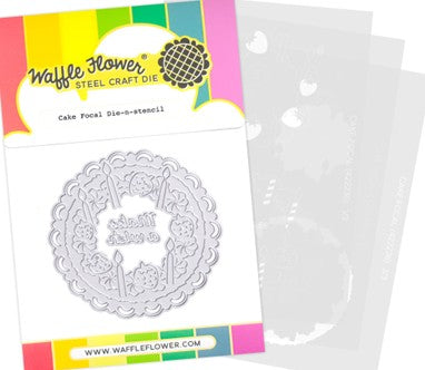 Waffle Flower Designs - Cake Focal (Die and Stencil set)