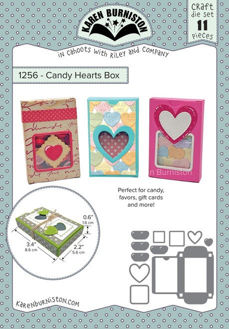 Karen Burniston - 1256 Candy Hearts Box