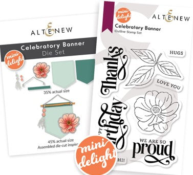 Altenew - Mini Delight: Celebratory Banner (stamp and die set)