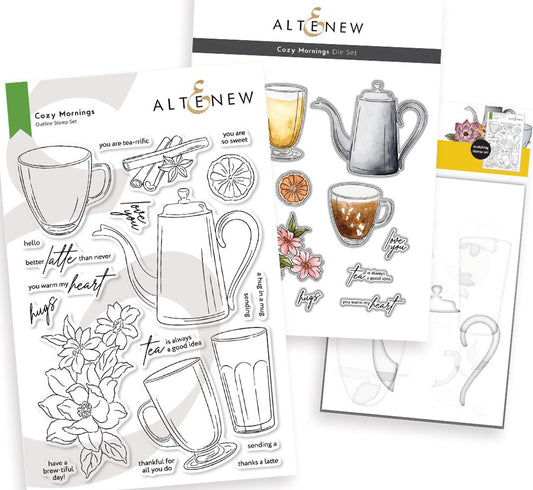 Altenew - Cozy Mornings (stamp, die and stencil set)...