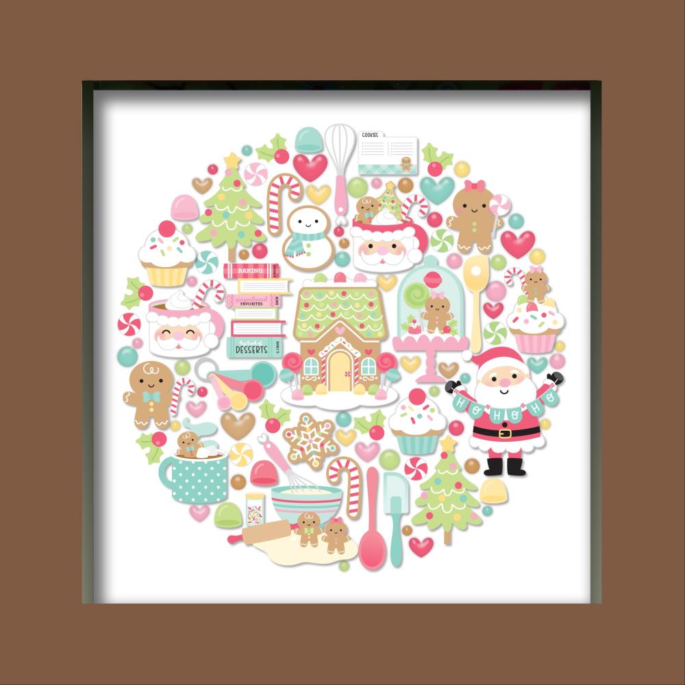 Doodlebug Shadow Box and Gingerbread Insert Kit (DB8332)