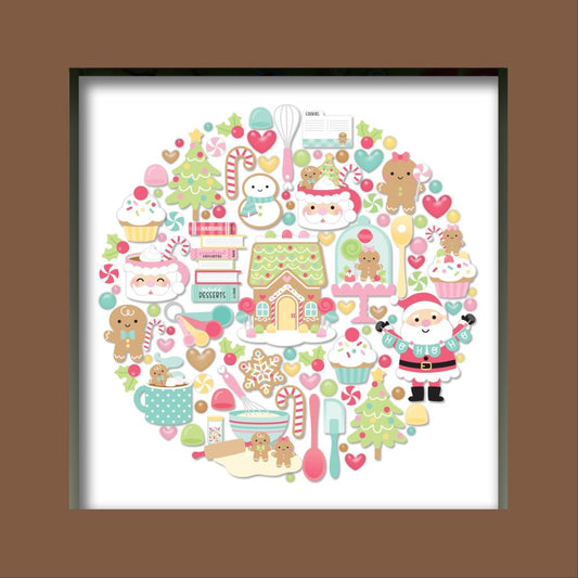 Doodlebug Shadow Box and Gingerbread Insert Kit (DB8332)