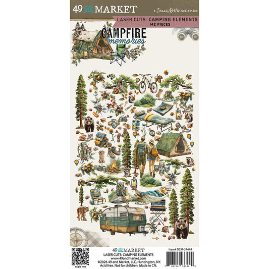 49 & Market - DCM-37449 Campfire Memories Laser Cuts, Camping
