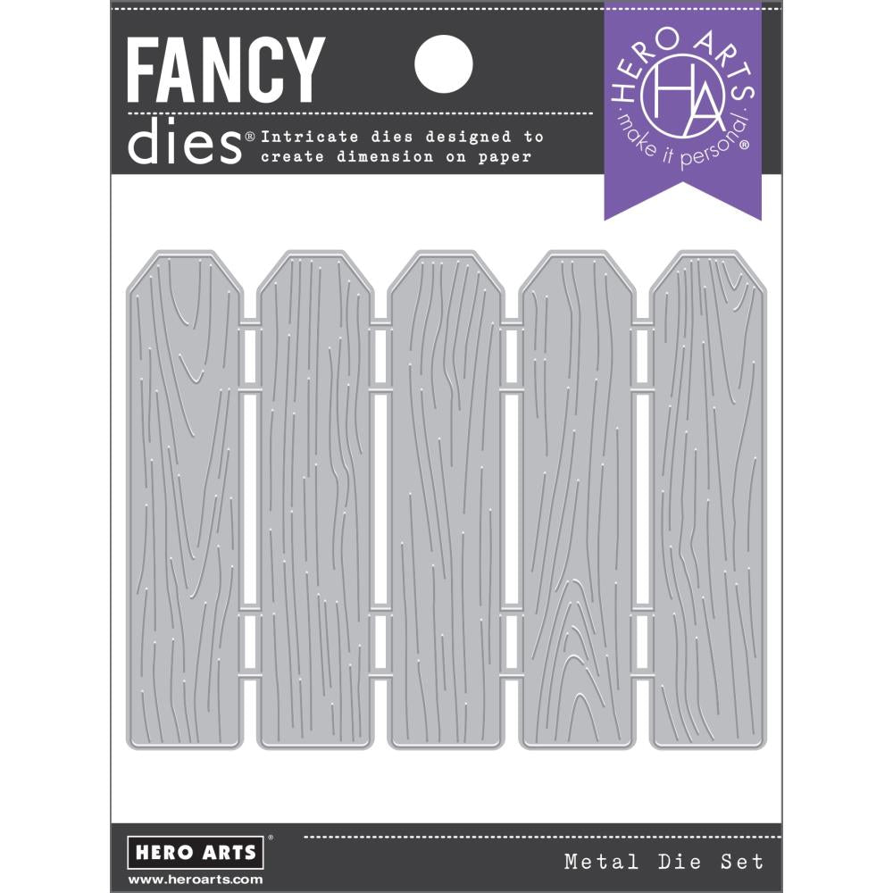 Hero Arts DF176 Wood Fence fancy die