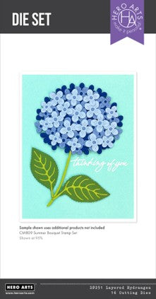 Hero Arts - DF251 Layered Hydrangeas die set - sold out
