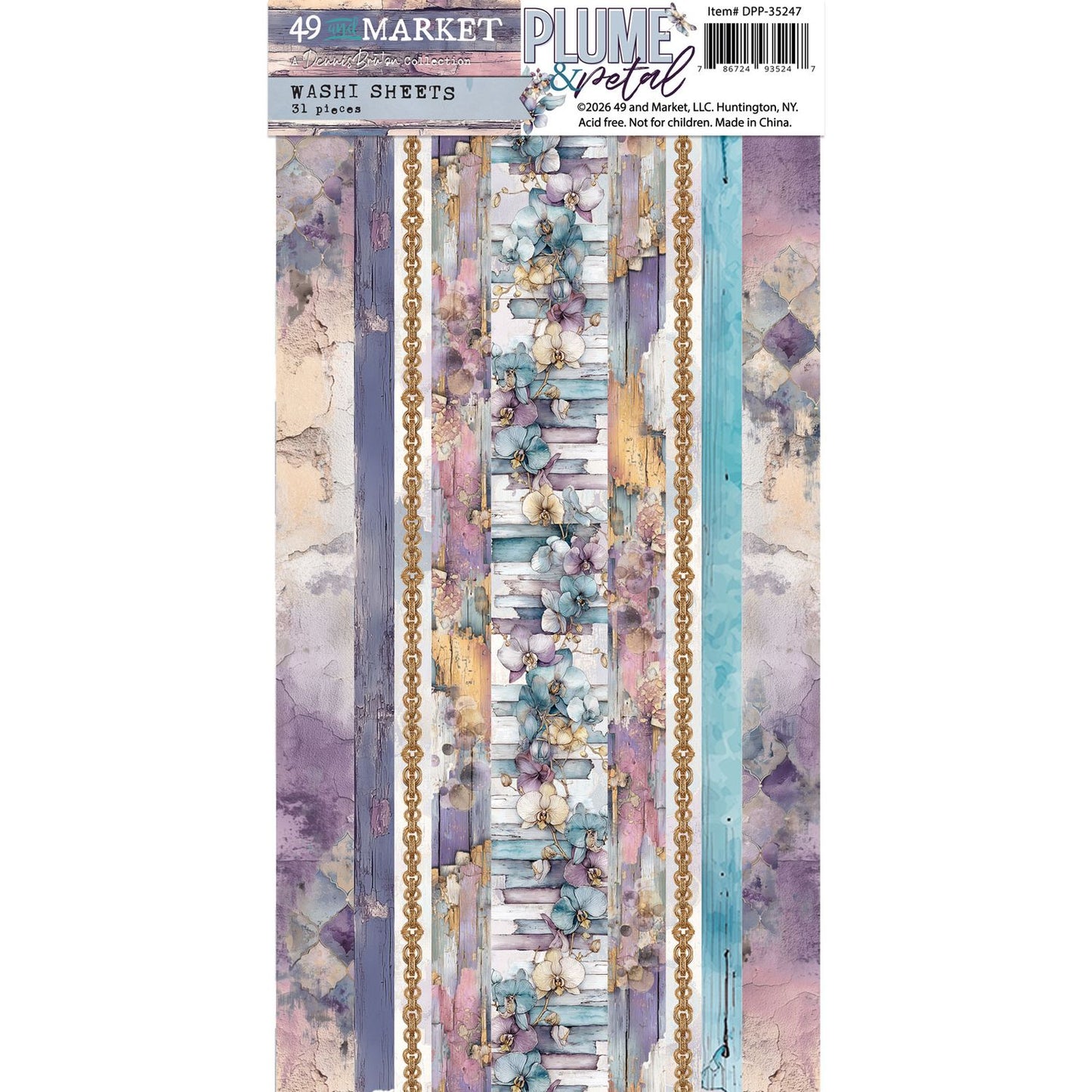 49& Market - Plume & Petal Washi Tape DPP-35247