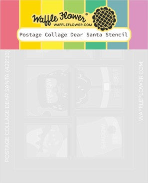 Waffle Flower - Postage Collage Dear Santa