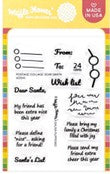 Waffle Flower - Postage Collage Dear Santa - stamp set
