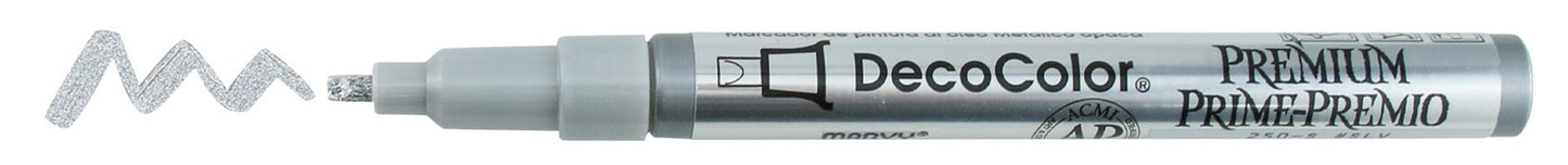 DecoColor by Marvy Uchida Premium Silver Metallic Marker