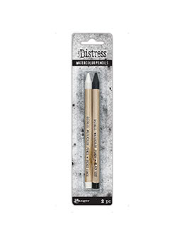 PRE-ORDER Tim Holtz Distress Pencils - Black Soot and Picket Fence