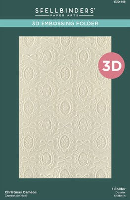 Spellbinders - E3D148 Christmas Cameos Embossing Folder