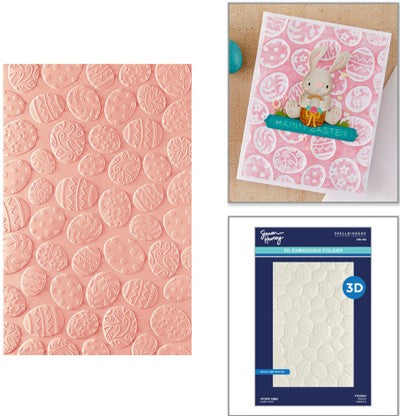Spellbinders - Ornate Eggs 3D Embossing Folder by Simon Hurley E3D169