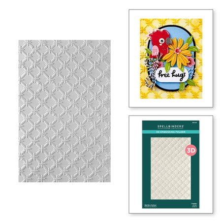 Spellbinders - E3D-121 Bamboo Screen Embossing Folder