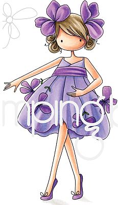 Stamping Bella - EB668 Garden Girl Violet