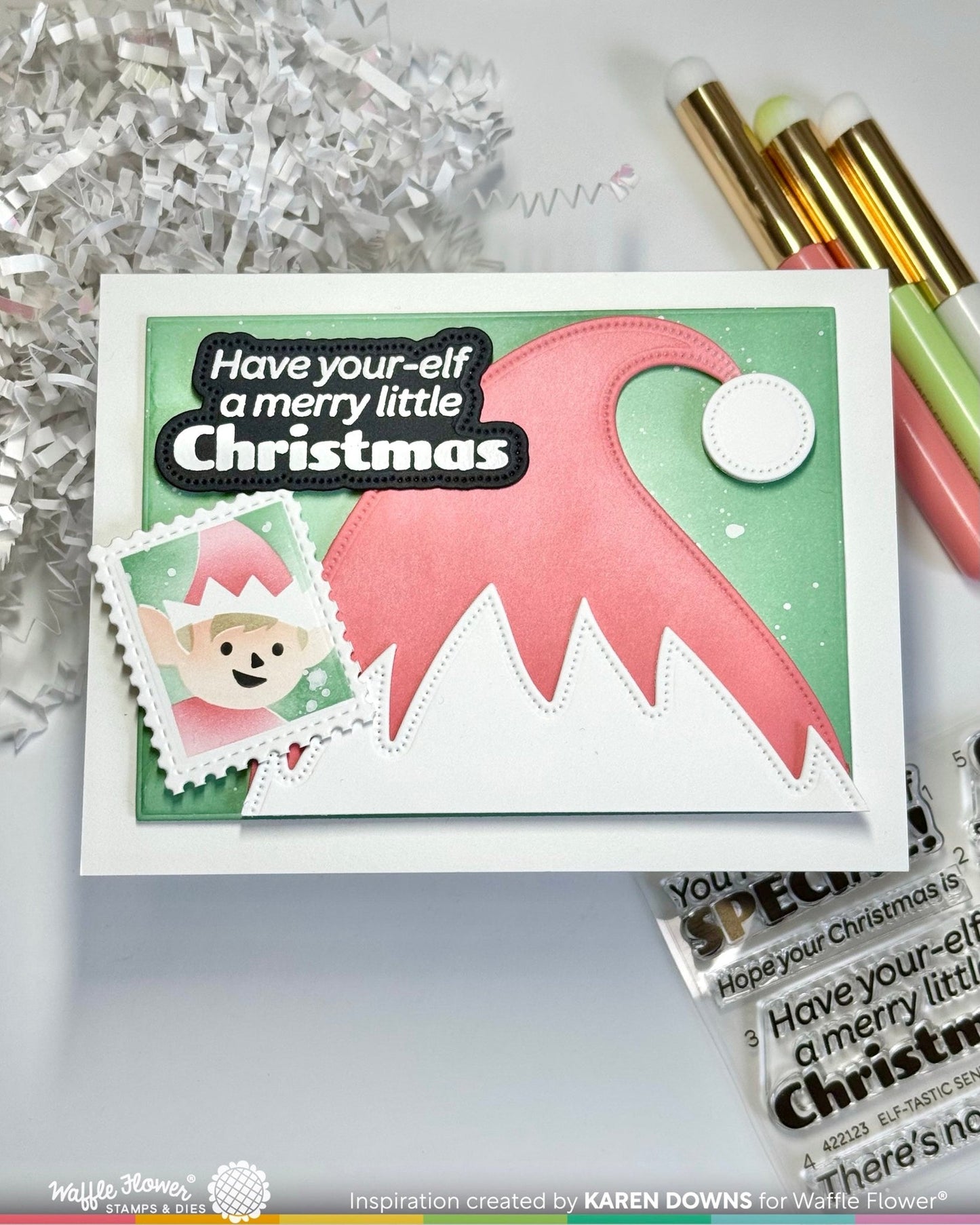 Waffle Flower - Elf-Tastic Sentiments combo