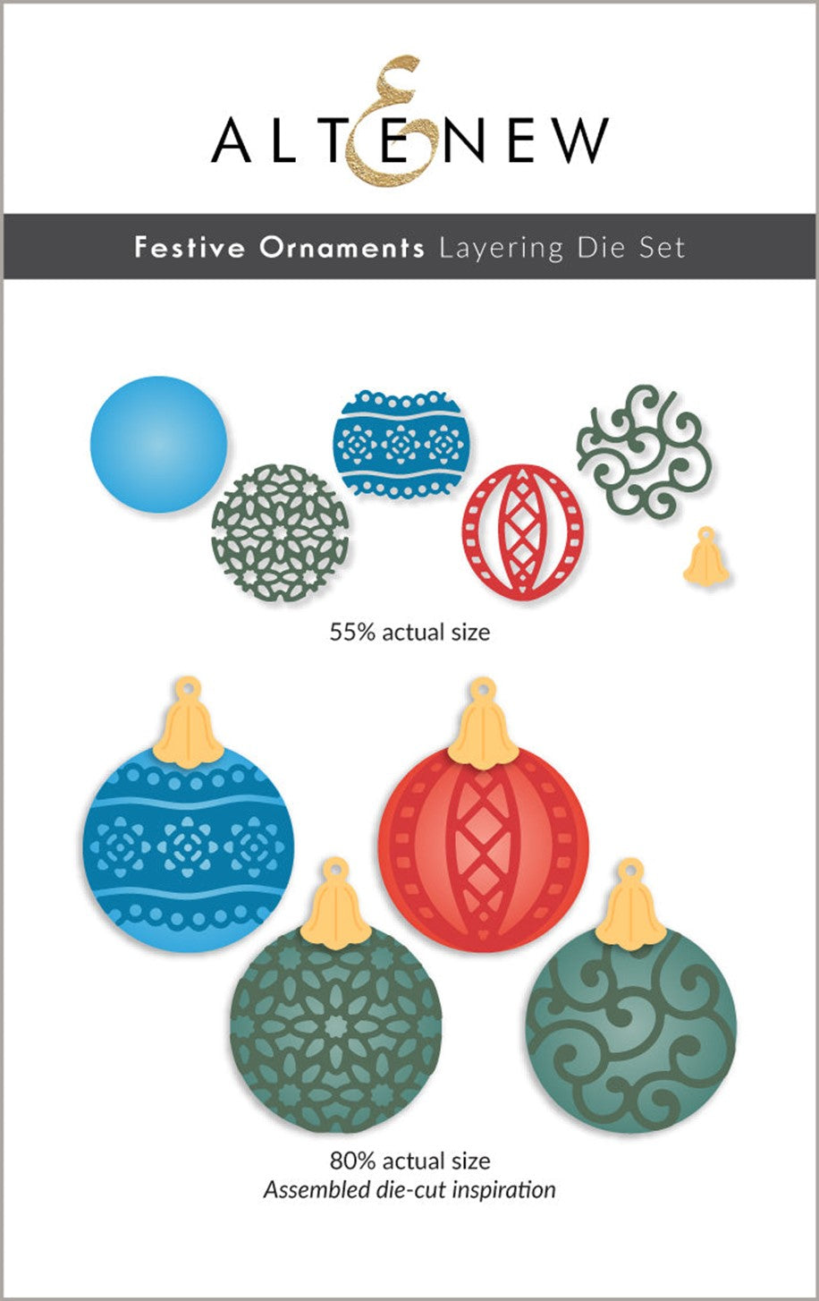 Altenew - Festive Ornaments Layering die