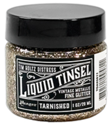 Tim Holtz Distress Liquid Tinsel Fine Tarnished Glitter…