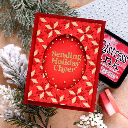 Waffle Flower - Folk Art Background Die