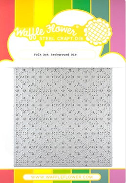 Waffle Flower - Folk Art Background Die