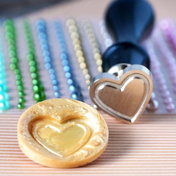 Honey Bee Stamps - Creative Wax Seal - Heart Frame