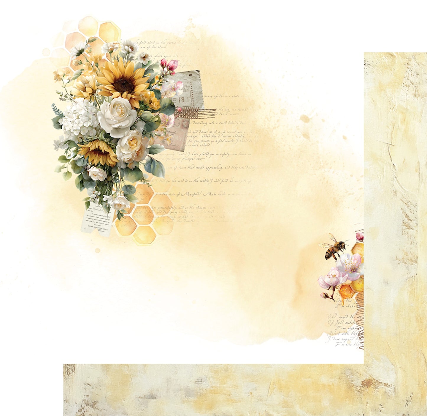 Uniquely Creative - Sweet As Honey Honeycomb Paper