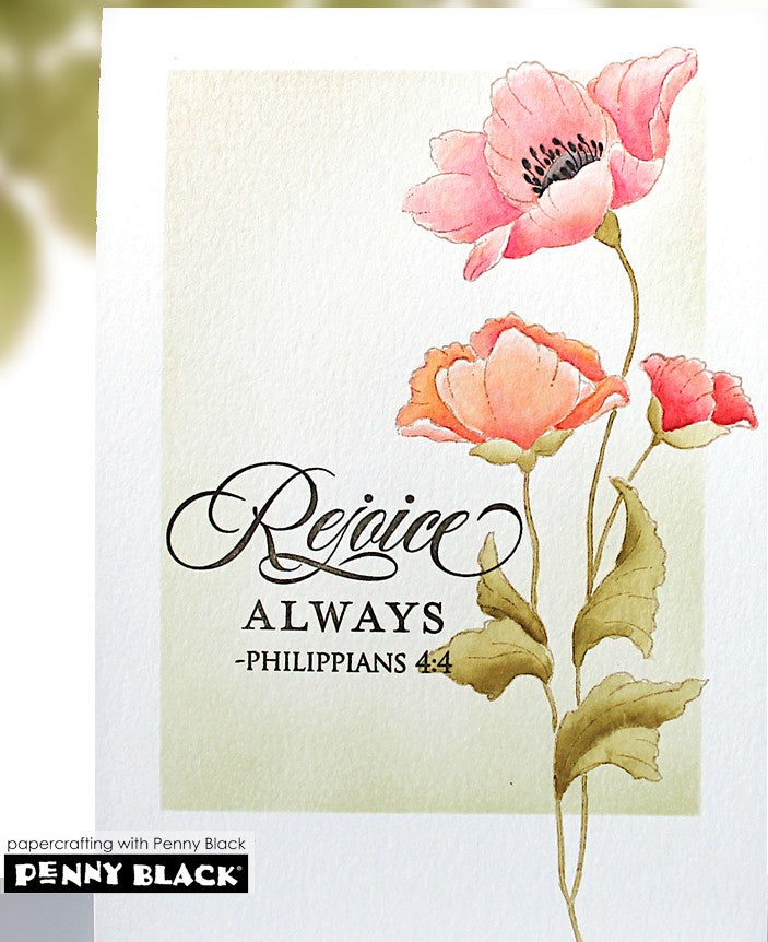 Penny Black - 31-196/51-977 Poppy Promise (stamp and die set)