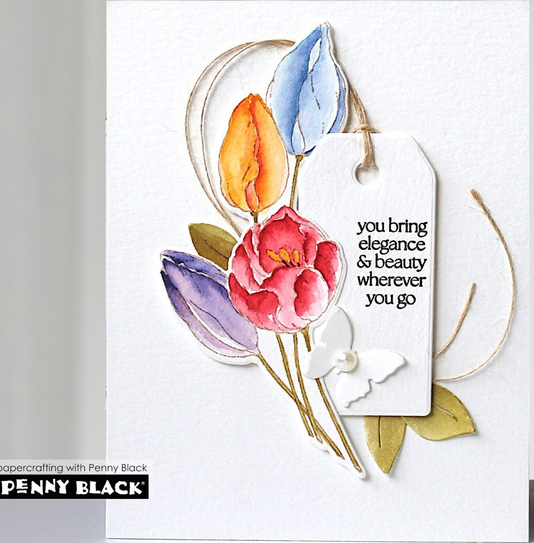 Penny Black - 31-206/51-987 Tulip Joy (stamp and die set)