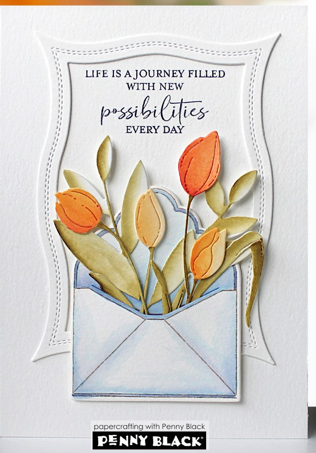Penny Black - 52-006 Tulip Quartet die set