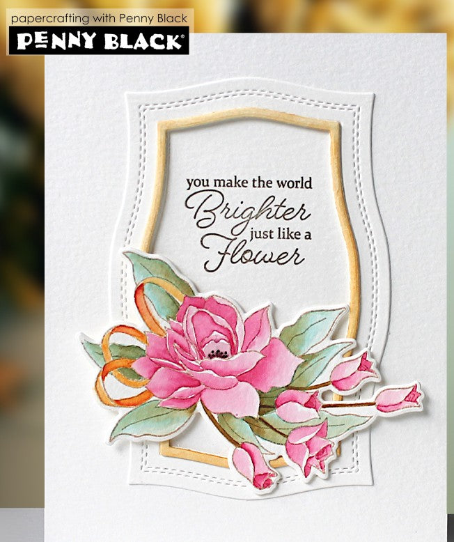 Penny Black - 31-227/52-004 Elegant Beauty (stamp and die set)