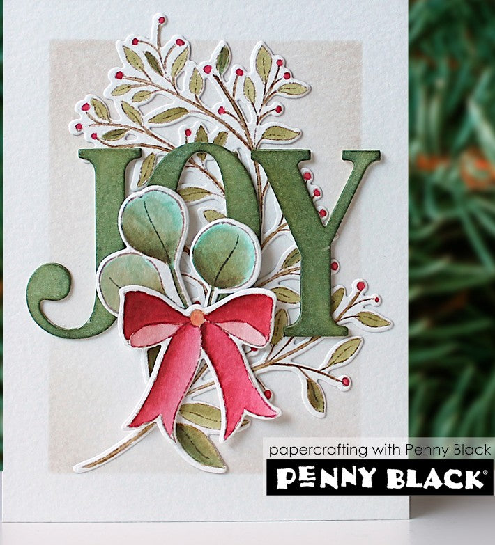 Penny Black - 31-248 / 52-049 Festive Frond (stamp and die set)-