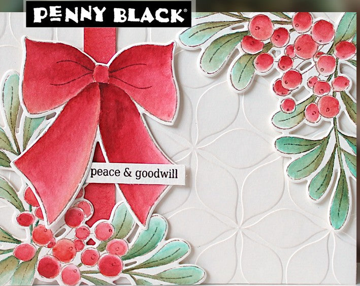 Penny Black - 31-244 / 52-045 Joyful Bow (stamp and die set)-