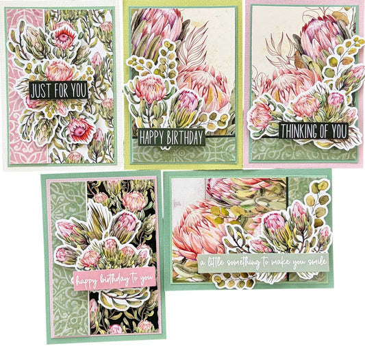 MC&S Card Kit - Paper Rose Studios - Blooming Proteas Kit 1-sold out