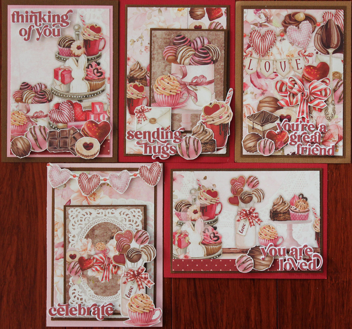 MC&S Card Kit - Mintay Chocolate Kisses - Kit 3
