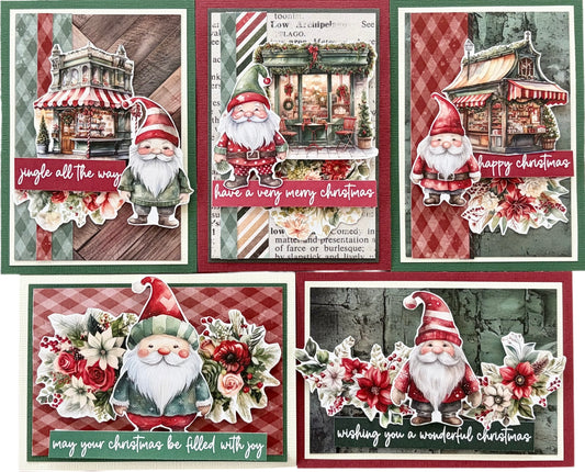 MC&S Card Kit - Paper Rose Studios - Christmas Gnomes Kit 3