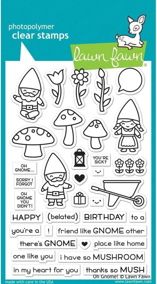 Lawn Fawn - LF1881 "Oh Gnome" stamp set