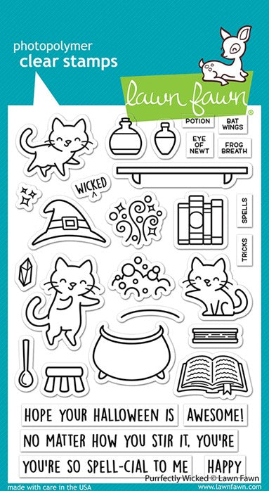 Lawn Fawn - LF2664 Purrfectly Wicked stamp set