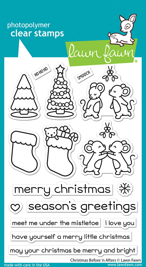 Lawn Fawn - LF3223 Christmas Before 'n After Stamp set