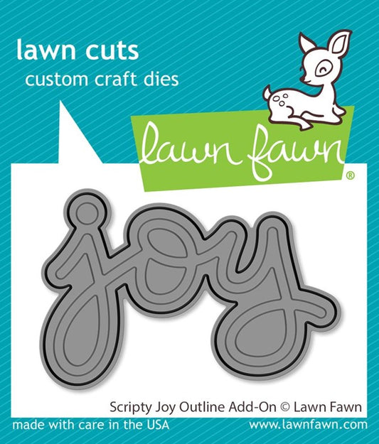 Lawn Fawn - Scripty Joy Outline (LF3520)