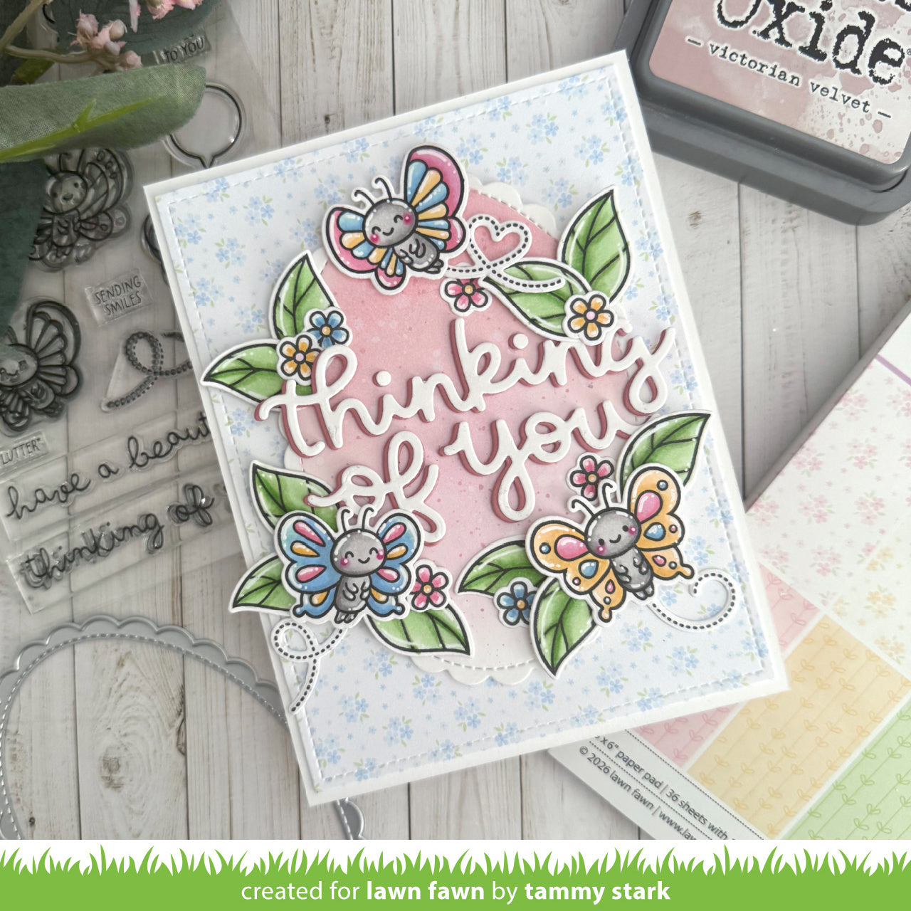 Lawn Fawn - 4024 I Like Big Butterflies (Stamp, die and stencil set)