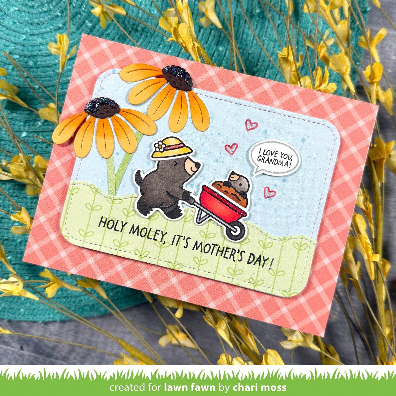 Lawn Fawn - 4034 - All The Garden Hats (stamp and die set)