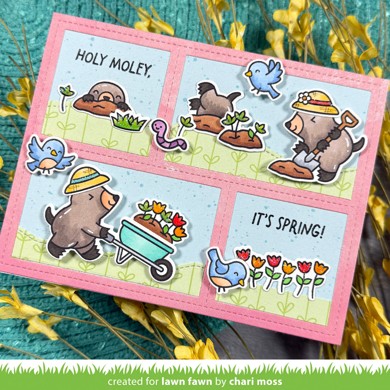 Lawn Fawn - 4034 - All The Garden Hats (stamp and die set)