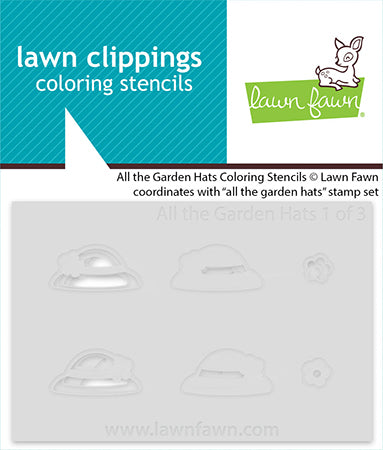 Lawn Fawn - 4034 - All The Garden Hats (stamp, die and stencil set)