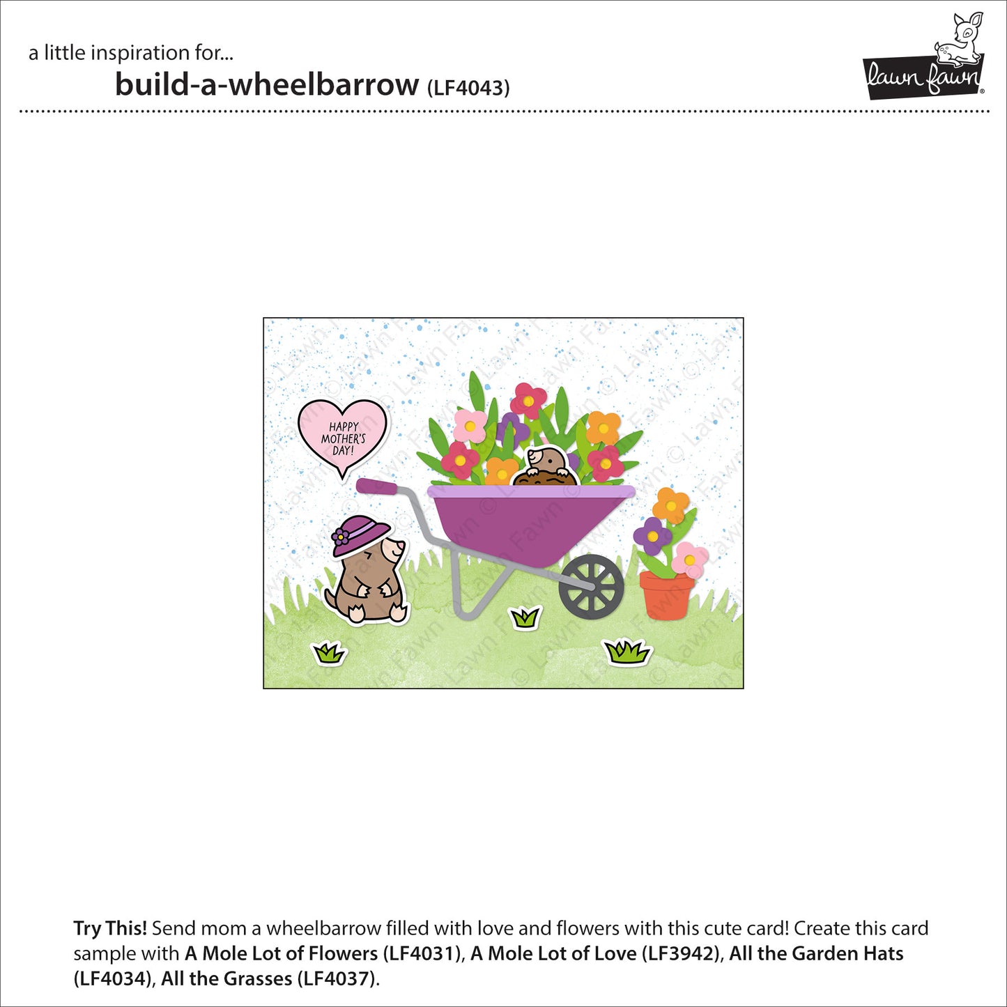 Lawn Fawn - 4034 Build A Wheelbarrow (die set)