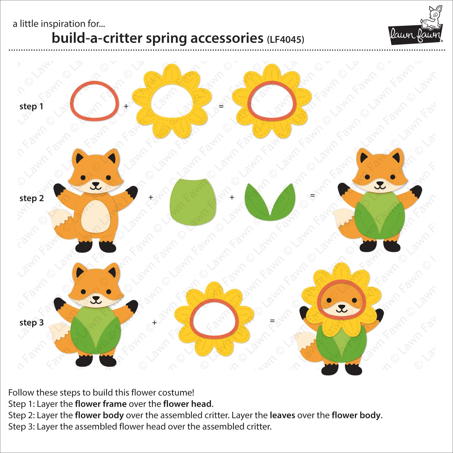 Lawn Fawn - 4045 Build A Critter Spring Accessories